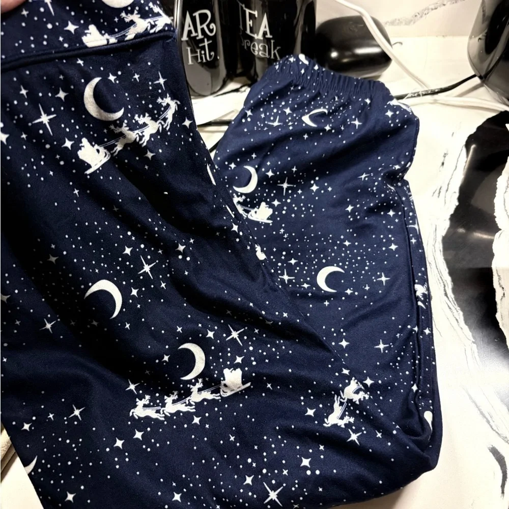 Cat & Jack Navy Star Print Pajama Pants